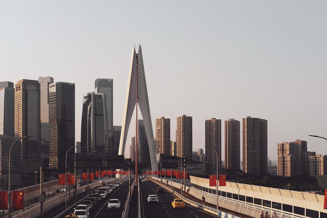 东水门大桥白天全景 · Dongshuimen Bridge by Day