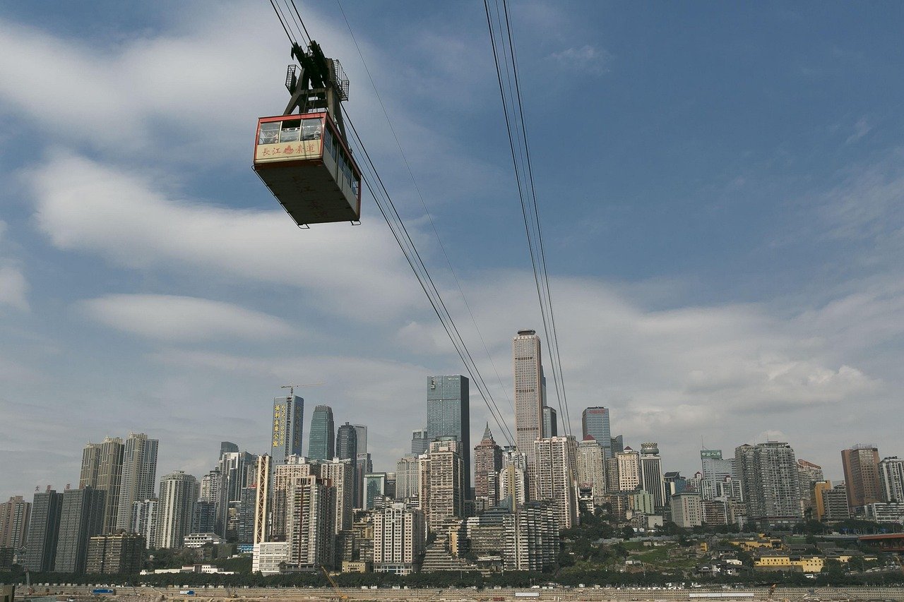 长江索道 · Yangtze River Cableway